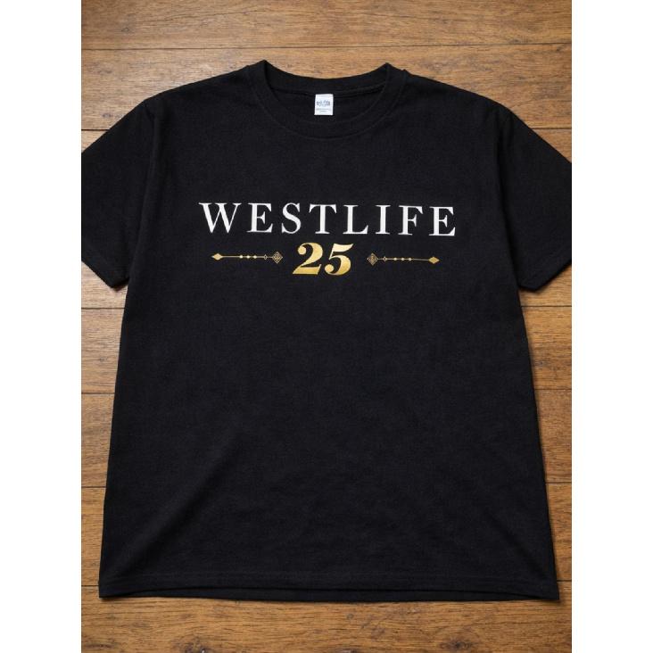 Westlife 25Th Anniversary T-Shirt Black Pop Band Tour Tee Unisex