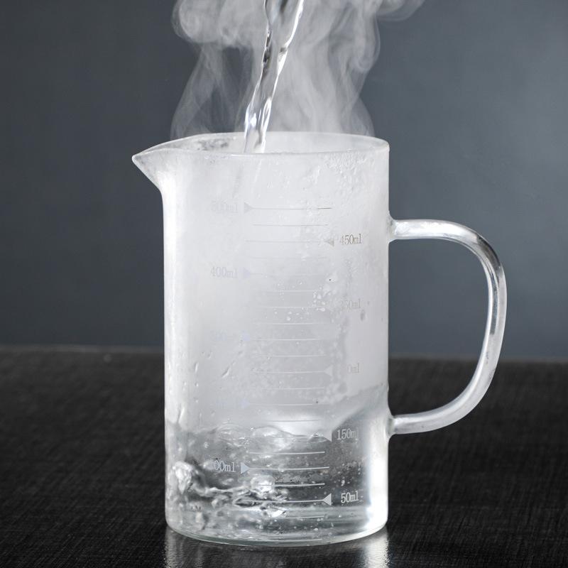Milk Cup Measuring Cup Heat-resistant Glass Size Scale Cup Kitchen Household Belt Microwave Children's Milk Cup Water Cup