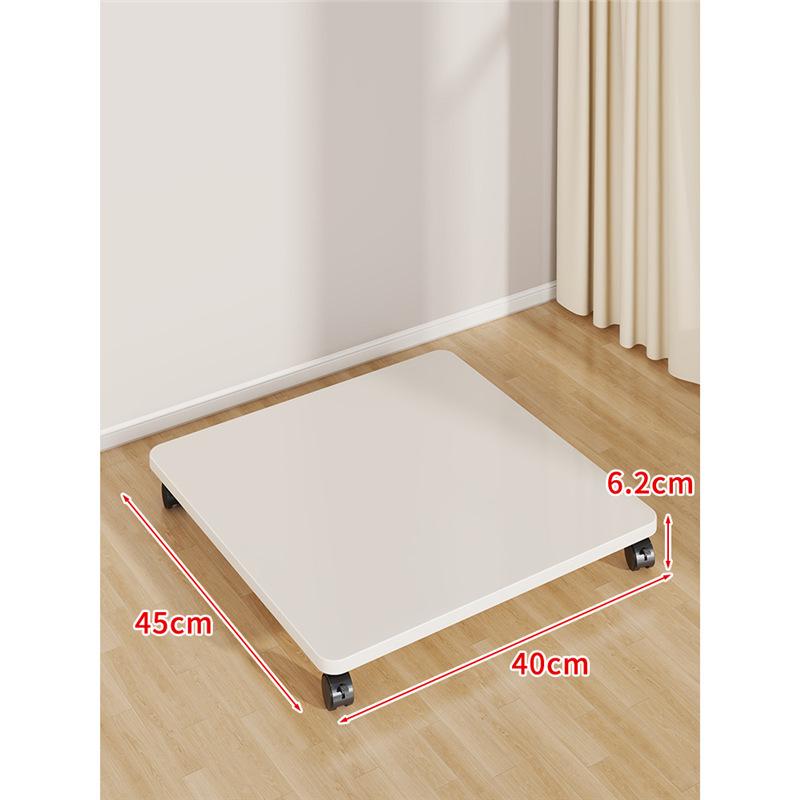 Multi-Purpose Movable Storage Tray with Casters: Floor Stand, Shelf, Bracket, and Container