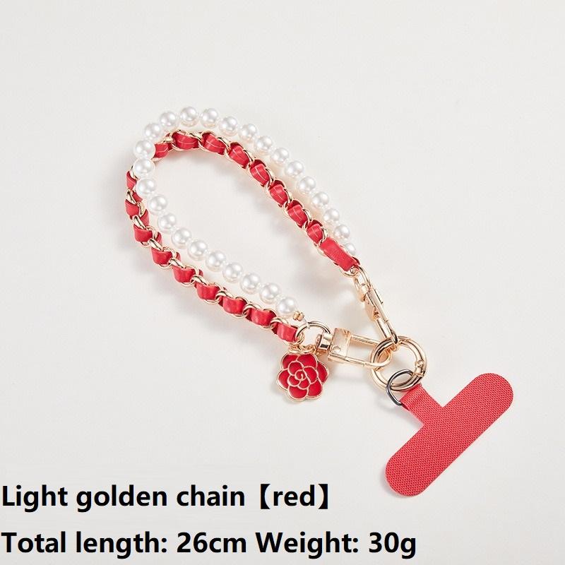Anti Loss Doll Hang Pearl Necklace Universal Mobile Phone Lanyard Cell Phone Wrist Strap Cell Telephone Chain Beads SJGS19