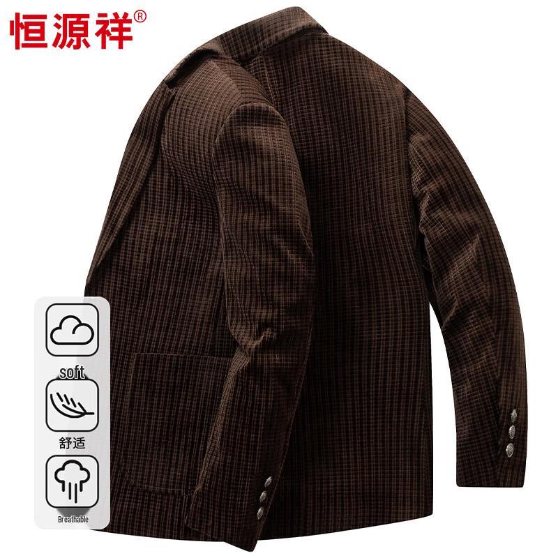 Мужской повседневный бархатный блейзер Hengyuanxiang M