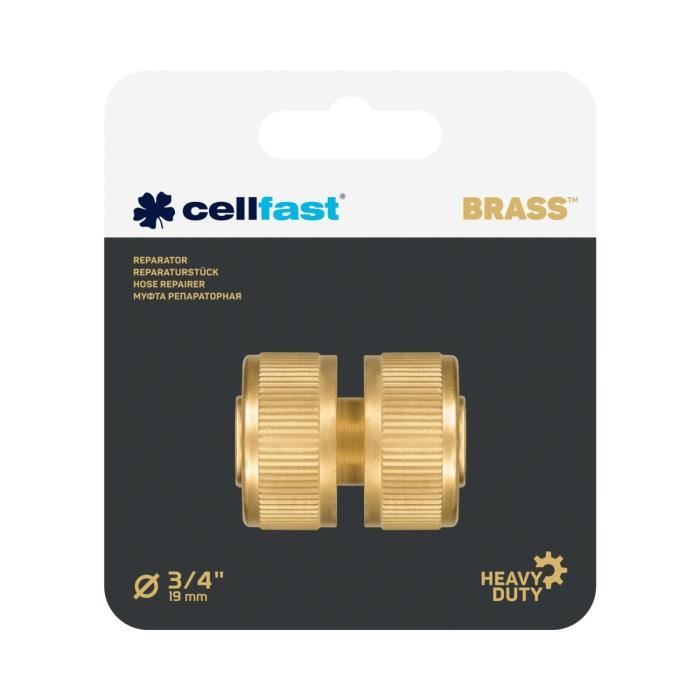 Opravná spojka - CELLFAST - 52-805 - Mosaz - 3/4" - Max. tlak 6 barů