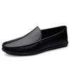 Men's Large Size Leather Slip-on Loafers - Spring/Summer Casual Moccasins