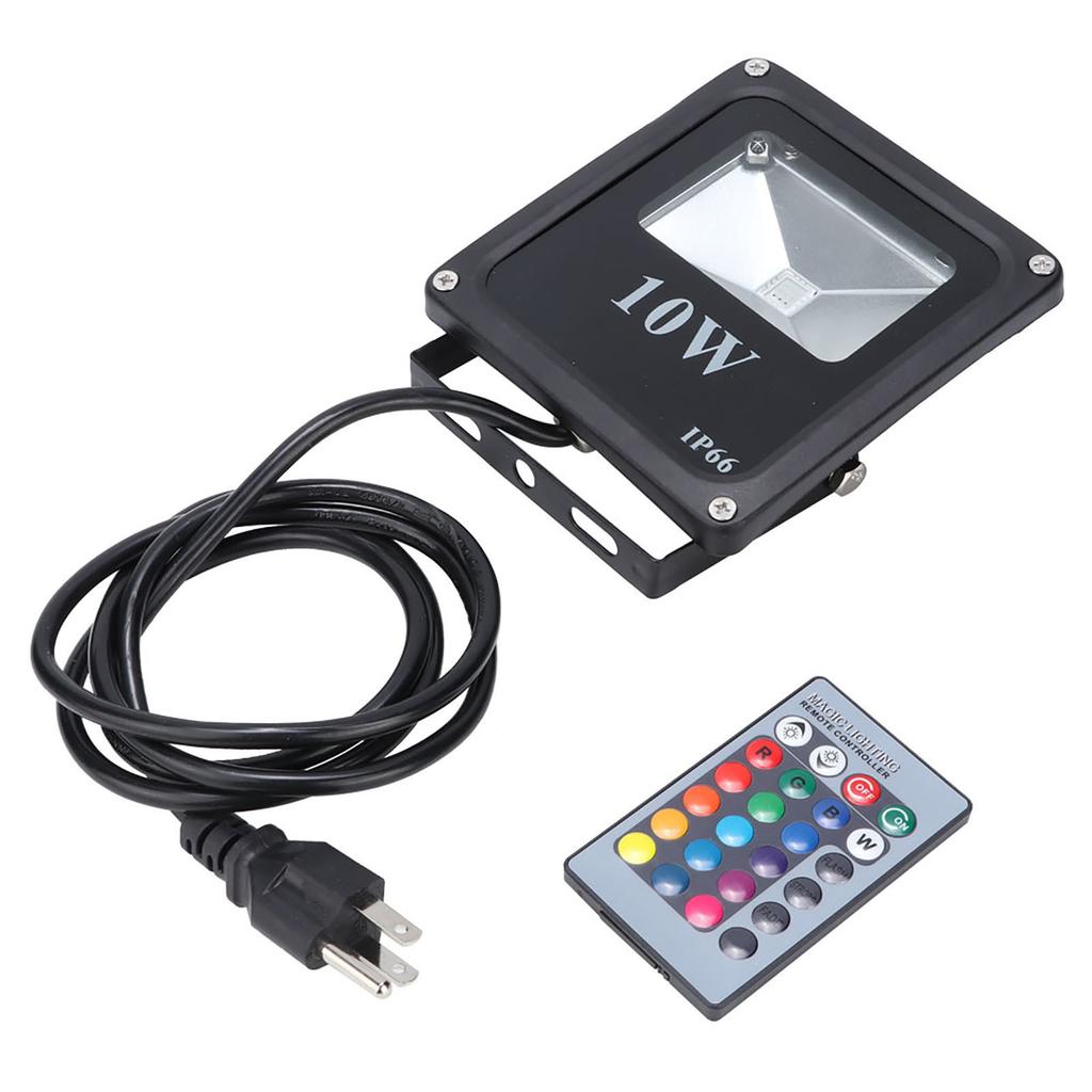 10W RGB LED Flood Lamp Waterproof   for Outdoor Garden Yard Lawn