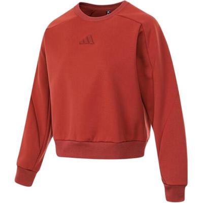 Casual Sports Series Skin-Friendly Comfortable Fashion Long Sleeve Sweatshirt Women Tops Soft-Red JM8763