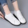 European American Lace Up Short Boots  Autumn And Winter New Solid Color Simple Flat Casual Women'S Shoes Platform Sneaker