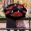 1 PC Automatic Folding Umbrella - Naruto Cloud Power Pattern Portable Foldable Design With 8 Ribs Christmas Birthday Gifts