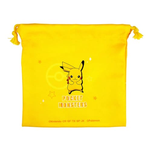 Tees Factory Pok?mon Flat Drawstring Bag, Starlight, Pikachu, H20 X W20cm, PM-5530203PC
