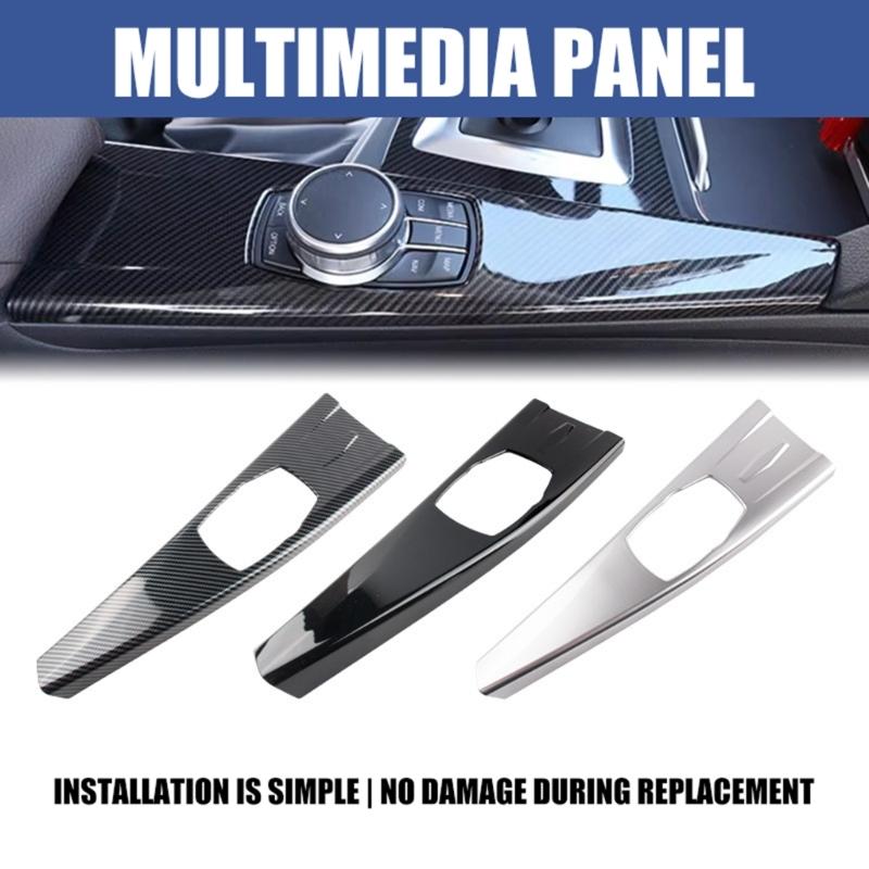 Premium ABS Center Console Sticker For F30 F34 4 F32 F36 2013-2017 Car Interior Multimedia Panel Cover Trim