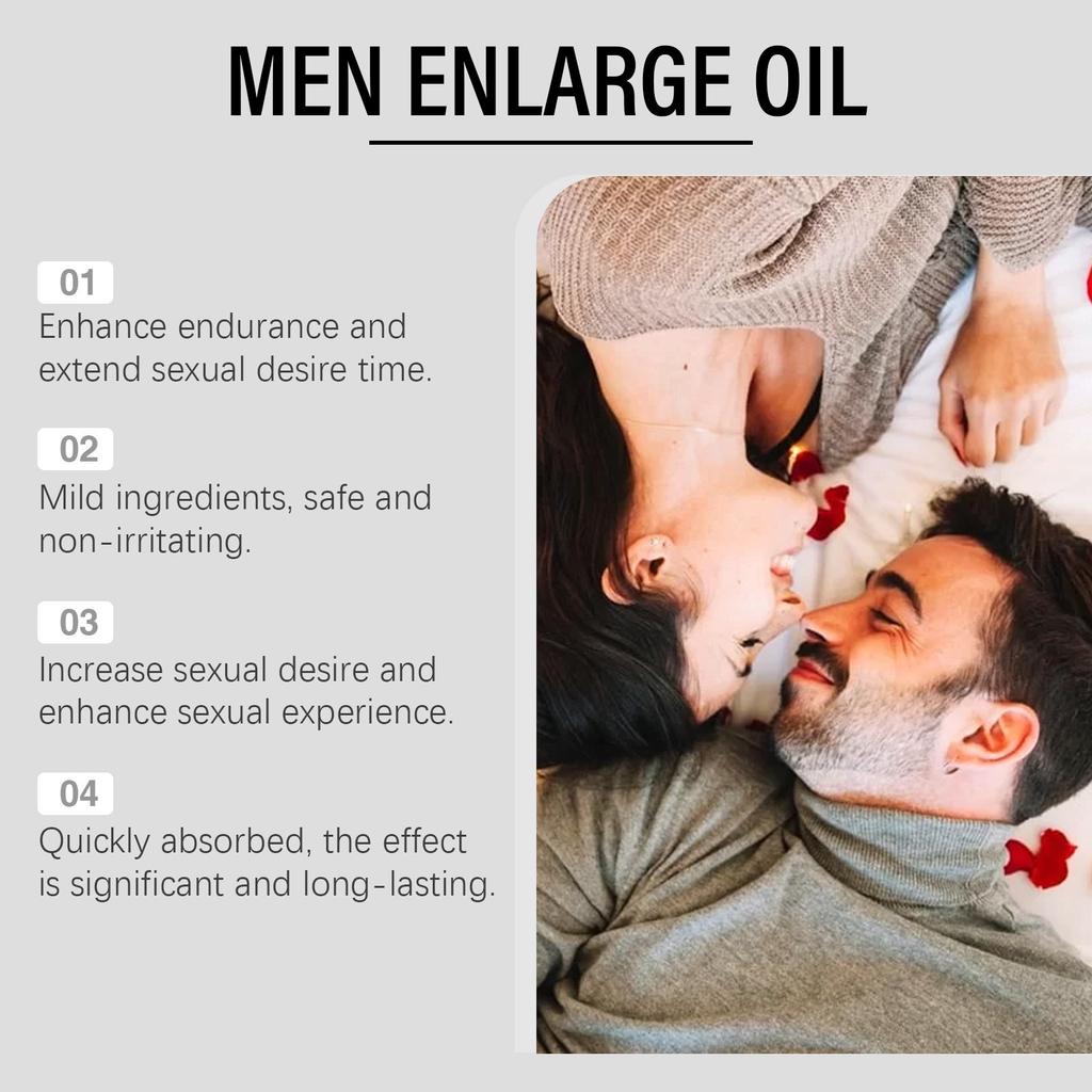 Enlarge Oil For Men's Power Men's Massage Oil Men's Body Care Oil Adult Massage Oil For Men 10ml