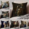 J-Johannes V-Vermeer Kussenhoes Linnen Kussensloop Zacht Ademend Beschermend Bankkamer Decoratie