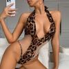 Sexy Leopard Print Lingerie One-piece Bed Flirting Uniform Pure Desire Nightclub Mood Suit