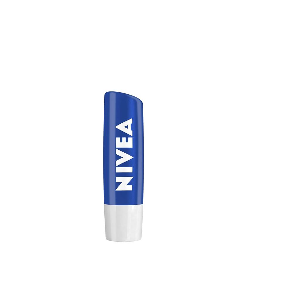 Nivea Original Lip Balm Stick For Dry Lips 4.8g Pack Of 1 | 24H Moisture Care With Natural Oils | Transparent Shine For Smooth Lips
