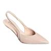 Beautiful sandals women's summer high-heeled bag head kitten heel temperament pointed head half-drag outer wear thin heel nude shoes