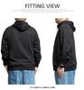 One Colors LOGOS PARK Men's Plus Size Lightweight Logo Print Zip-Up Cardboard Sweatshirt, Size 2L, Black (49)
