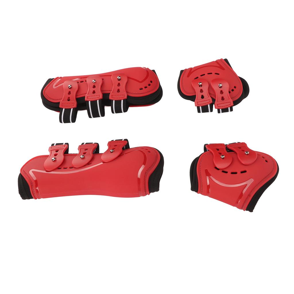 Horse Front Hind Leg Boots Breathable Impact Resistant Open Front Jumping Tendon Horses Boots Horse