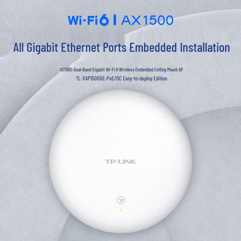 Tp-Link AP da soffitto Gigabit Dual-Band WiFi 6 AX1500 (Versione NC)