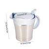 304 Stainless Steel Thermal Insulated Double Wall Sauce Gravy Boat Pot Serving Jug(S,450ml)