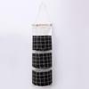 Three-Pocket Cotton Linen Over-the-Door Hanging Storage Bag