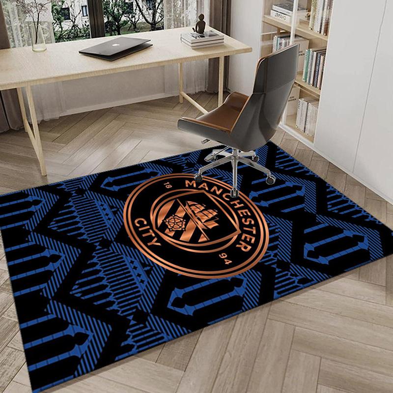 City Football Club Printed Area Rug for Office, Chair Rug, Decorative Carpet Floor Mat, Large Size Fan gifts Christmas gifts