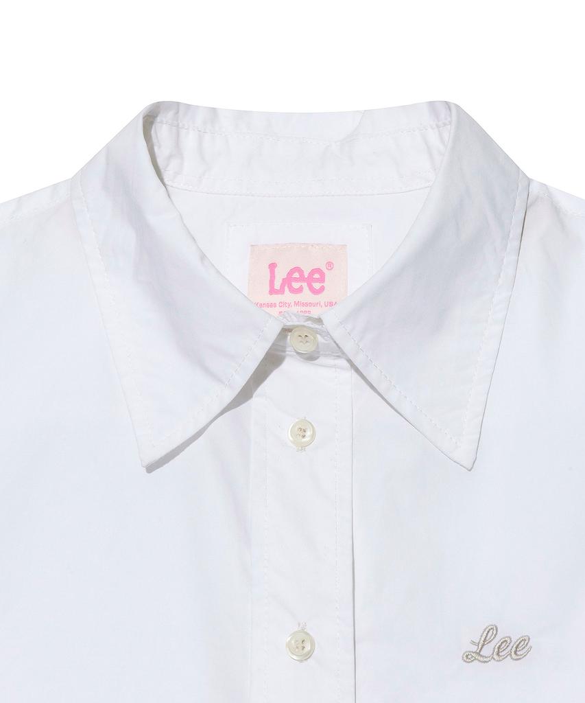 LEE Women'S Short Crop Short Sleeve Shirt White
