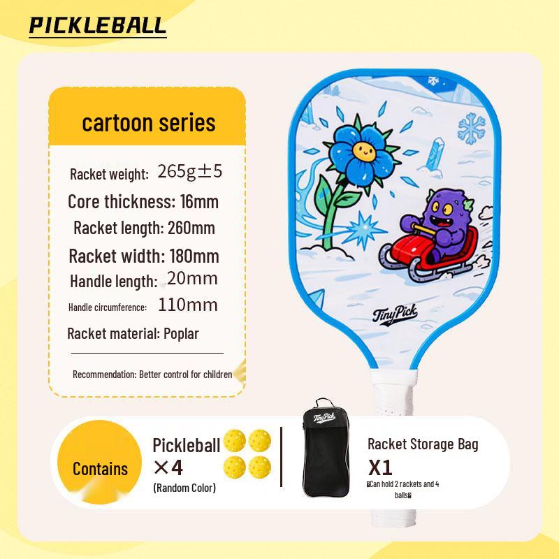 Dynamic Poplar Wood Pickleball Training & Competition Suit for Kids