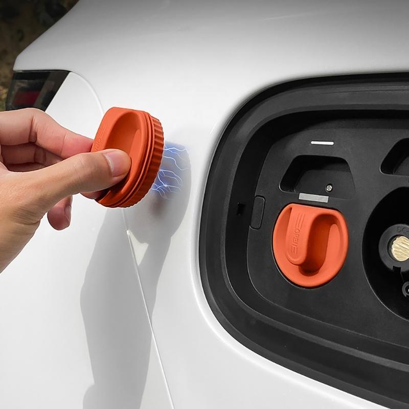 EV Charging Accessory Magnetic Adsorption Cover, Weather Resistant with Tightening Strap, Protects from Rain, Snow, Sun