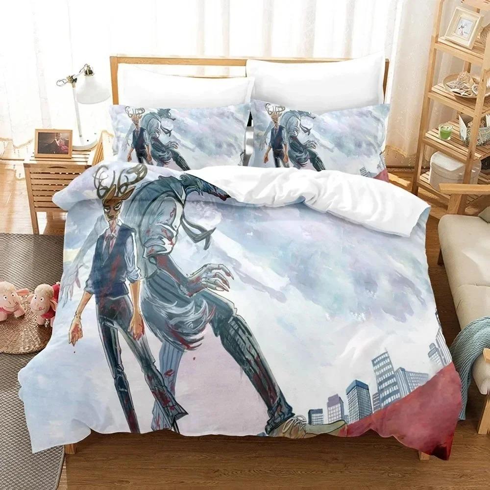 Comforter 3D Print Beastars Anime Bedding Set 3D Printed Suitable For Bedroom Kids Home Textile