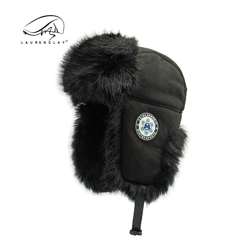 

Супер толстые и прочные теплые мужские и женские зимние уличные ветрозащитные и морозостойкие лыжные шапки, шапки для катания на открытом воздухе One size чёрный