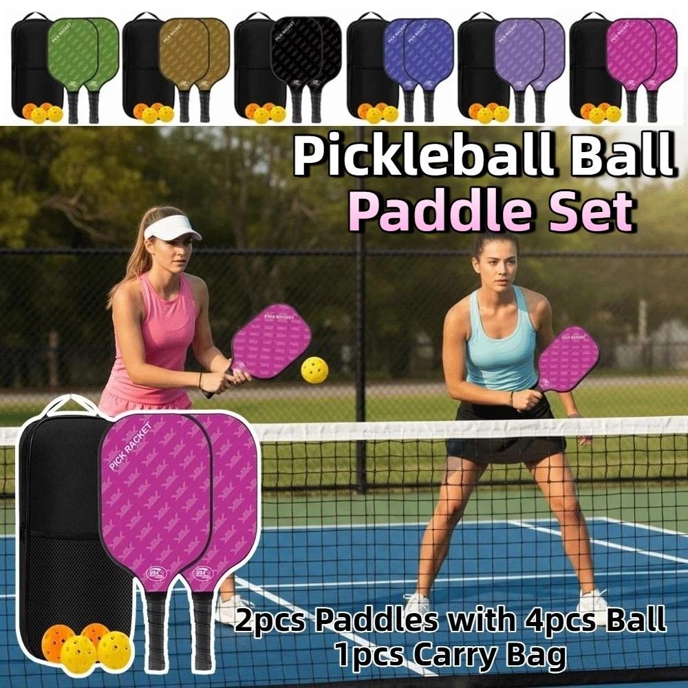 Durable Pickleball Paddles Set Lightweight Pickle Ball Rackets Pickleball Racquet  Sports Equipment