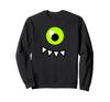 Cute Monster Face Green Eye Halloween Costume Sweatshirt One-Eyed
