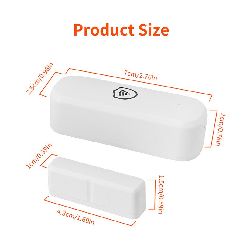Tuya WiFi Zigbee Door Contact Sensor Wireless Door Detector Smart Life APP Safety Reminder Supports Alexa And Google Home
