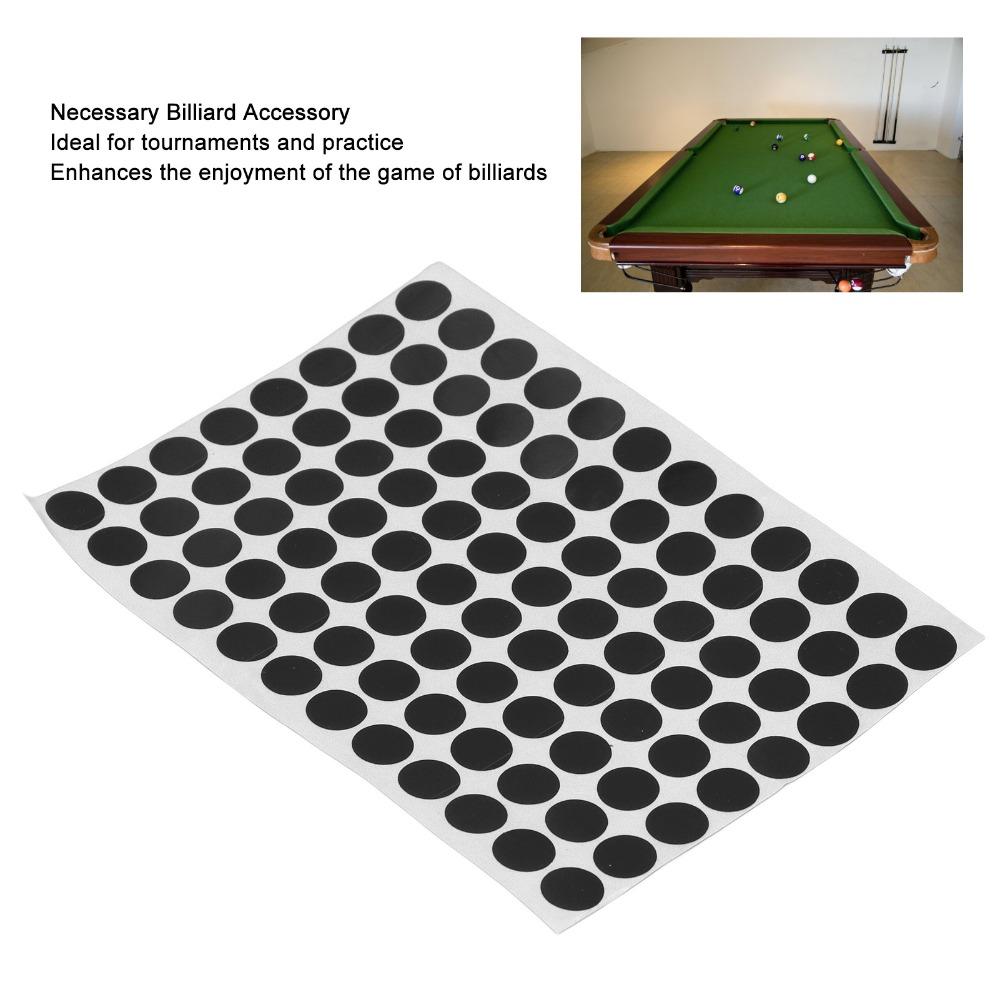 96 Stück 12mm Billardtisch Markierungspunkte Position Aufkleber Punkt Aufkleber Billardkugel Position Markierer Schwarzer Billard Punkt Aufkleber