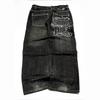 American Baggy Wide Leg Black Jeans Overszied Women Street Casual Denim Pants Couple Jeans Vintage Streetwear