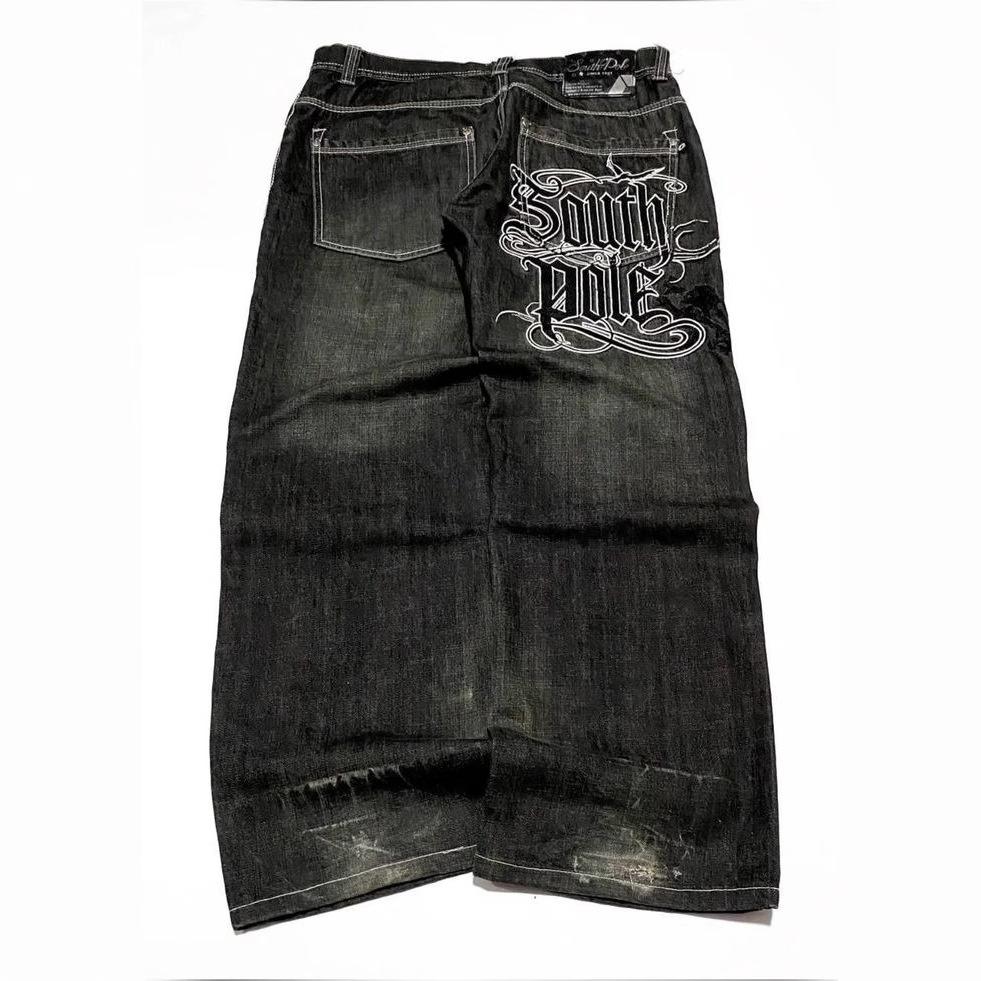 Roser Amerikaanse Baggy Wijde Pijp Zwarte Jeans Oversized Dames Straat Casual Jeans Koppel Jeans Vintage Streetwear XL