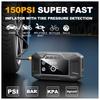 Compact Emergency Car Battery Booster And Air Compressor Tire Inflator With 35L/Min Inflation Rate For Roadside Assistance