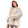 Faux Leather Coat Women's Autumn and Winter New Imitation Fox Fur Coat Thickened Long Fur Coat Tide