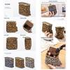 New Arrival Square Leopard Print Leather Small Purses Women's Portable Coin Money Wallets Earphone Lipstick Pouch Card Holders