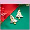Weihnachtsbaum Lange Ohrringe Anhänger Set Mit Geometrischem Legierungsdesign Für Festliche Partykleidung