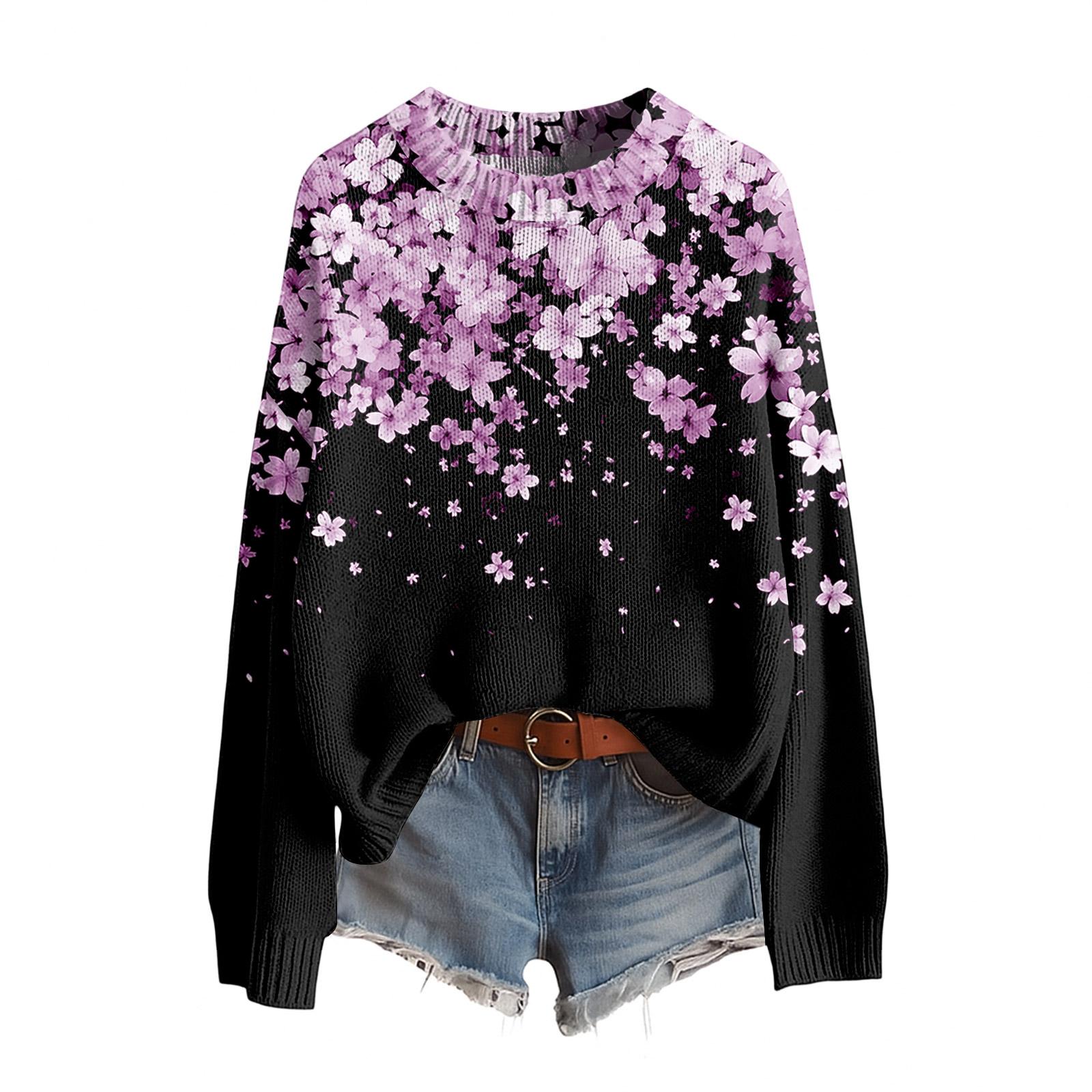 

Women s Funny Women s Sweater R,Neck Outfit Ugly Sweatshirt Costume M фіолетовий