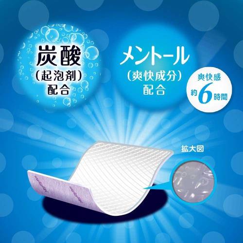 [Set of 2] Megurhythm Carbonated Soft Foot Pack, Lavender Mint Scent, 6 Sheets X 2 Packs, Includes Limited Edition Message