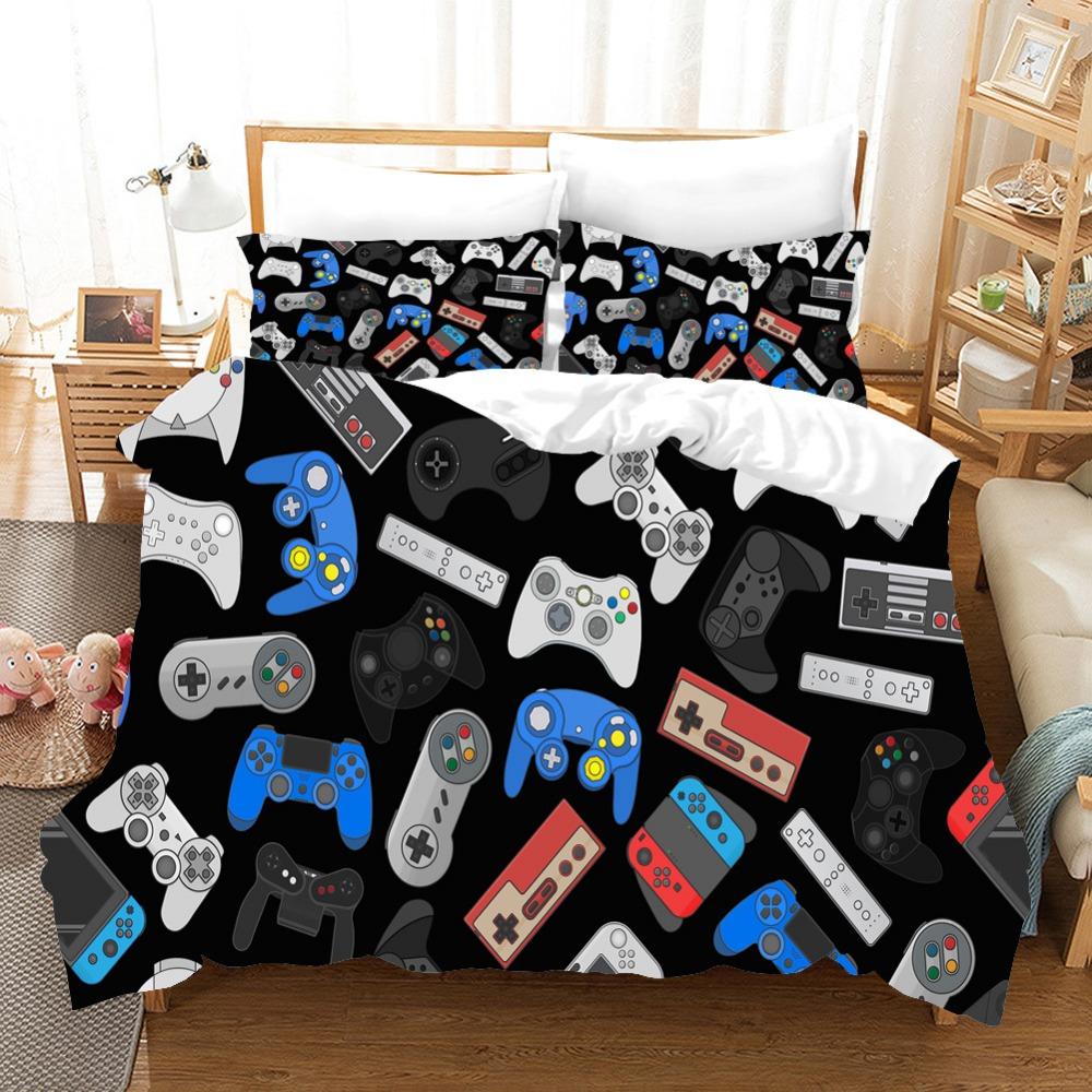Gamepad Digital Printing Bedding Four-Piece Set Three-Piece Set Bed Sheet Quilt Cover