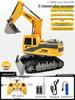 Alloy Remote Control Excavator Digger Vehicle Toy Bulldozer for Kids - Free Shipping