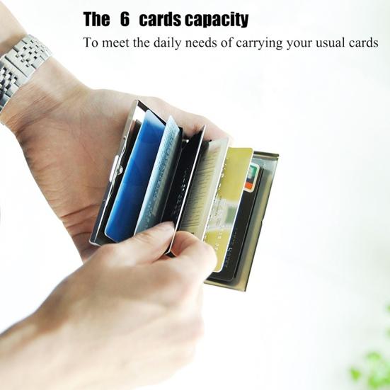 Credit Card Holder Smooth Surface Protective Lightweight RFID Blocking Credit Card Holder for Business Card