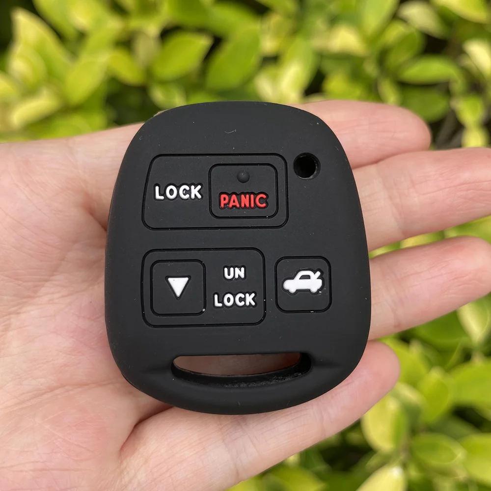 Silicone Car Key Cover Shell Fob for TOYOTA Avensis Camry Corolla RAV4 PRADO YARIS Tarago FJ Cruiser Land for Lexus Key Case