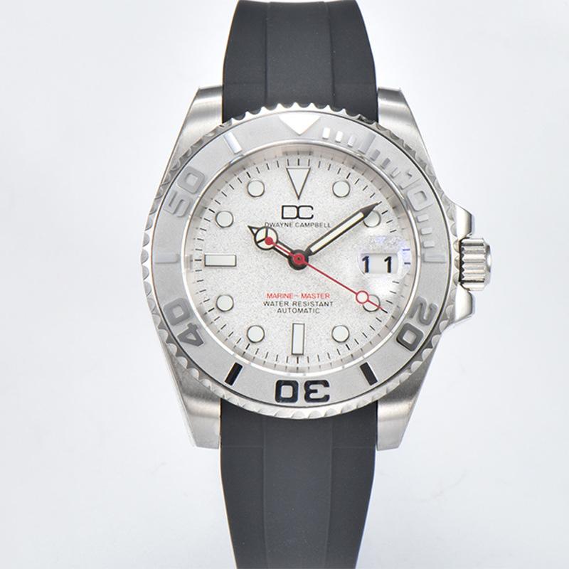 New Men's Mechanical Watch Silicone Belt Automatic Movement Fashion Business Waterproof Mechanical Watch High-end Men's Watch