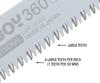 Silky Big Boy Coarse Grit Replacement Blade, 360mm, 355-36