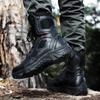 Fashion Outdoor Waterproof Safety Shoes Security Steel Toe Cap Men's Boots Working Steel Toe Anti-Smashing Men's Work Boots Zapatillas
