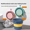 5/10/17L Faltbarer Eimer Outdoor Angeln Camping Platzsparend Tragbar Faltbarer Autowasch Eimer Badezimmer Kücheneimer