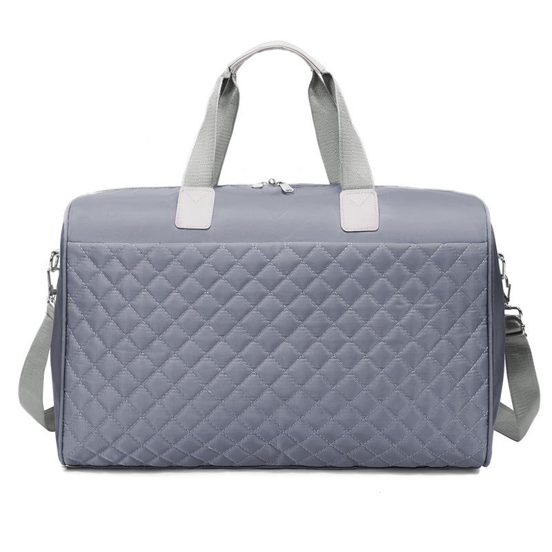 Travel Bag Diamond Embroidered Thread Sports Bag Large Capacity Wet and Dry Luggage Storage Bag